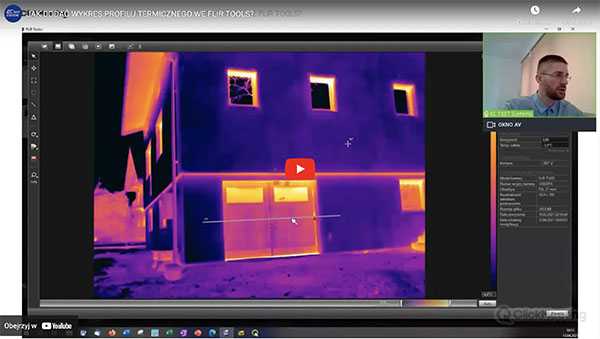 Jak dodać wykres profilu termicznego we FLIR Tools